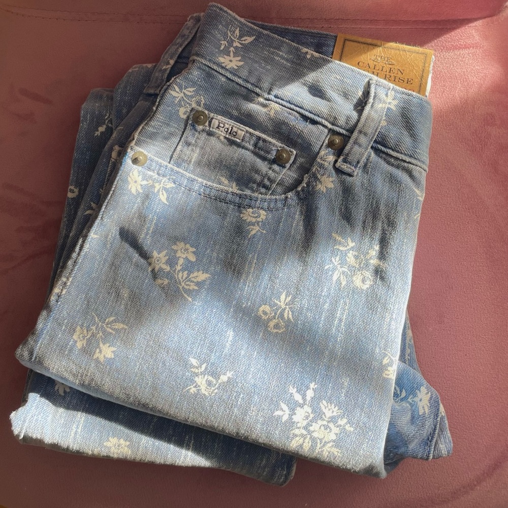 Polo Ralph Lauren The Callen High Rise Dainty Floral Print Jeans